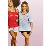 PIGIAMA DONNA CORTO CALIBRATO TAGLIE MAXI MANICA CORTA E PANTALONCINO