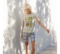 Pigiama donna corto con stampa cotone Jadea 3278