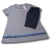 Pigiama donna corto estivo 100% cotone mezza manica + pantaloncino Gloria Baroni
