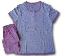 Pigiama donna corto estivo 100% cotone mezza manica + pantaloncino Gloria Baroni