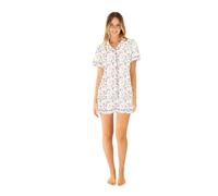 Pigiama Donna Corto Estivo Irge In Raso Manica Corta Pantaloncino Corto