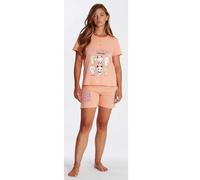 Pigiama donna corto in jersey di cotone Crazy Farm 15801