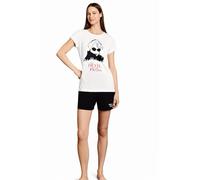 Pigiama Donna Corto Mezza Manica Il Diavolo Veste Prada 0885 (Bianco, L)