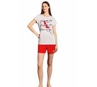 Pigiama Donna Corto Mezza Manica Il Diavolo Veste Prada 0885 (Grigio, L)