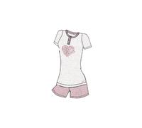 PIGIAMA DONNA COTONE 100% ESTIVO MEZZA MANICA E PANTALONCINO CORTO VARI COLORI