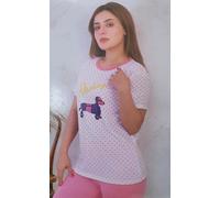 Pigiama DONNA cotone estivo MANICA CORTA pantalone 3/4 mezza manica ESTIVO