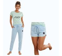 Pigiama donna cotone estivo manica corta pantalone lungo e corto Alviero Martini