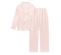 Pigiama Donna Cotone Lungo, Pigiama Bottoni Donna Manica Lunga con Bottoni Colletto a Revers Stampa Maculata Casual Morbido Pigiami 2 Pezzi Set Pigiama Seta Donna Abbigliamento per Casa