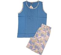 Pigiama donna cotone taglie grandi forti canotta spalla larga pantalone corto