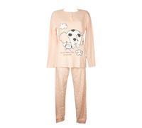 Pigiama donna CRAZY FARM cotone interlock invernale manica lunga collo serafino