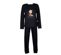 Pigiama donna CRAZY FARM cotone invernale interlock manica lunga collo serafino