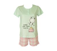 Pigiama donna CRAZY FARM maglia mezza manica pantalone corto articolo 16041
