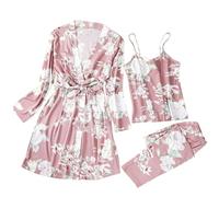 Pigiama Donna Cuori,Pigiama Per Donna Set Pigiama Da Donna Pigiama Taglie Forti Per Donna Pigiama Casual Bretelle In Pizzo Pantaloncini Abbigliamento Da Casa Set Da Tre Pezzi Con Stampa Morbida