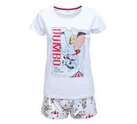 Pigiama Donna Disney Dumbo T-Shirt e Shorties Ragazza in Cotone 6578