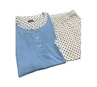 Pigiama Donna Estivo Mezza Manica Pantalone Corto Cotone VANUE' Leggero Pois