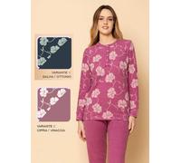 Pigiama donna in caldo jersey di cotone lanato Irge PTD01