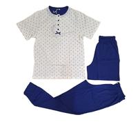 Pigiama donna in cotone estivo taglie forti manica corta pantalone lungo e corto