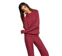 Pigiama donna in jersey di cotone caldo a coste Jadea Home 5293