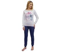Pigiama donna in jersey di cotone caldo con Stitch Sabor DYD2707