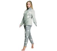 Pigiama DONNA invernale CORAL fleece fantasia KAREL manica lunga morbido PILE
