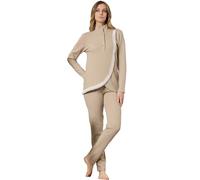 Pigiama Donna Invernale Cotone Punto Milano, Pigiami 2 Pezzi Morbido con Maglia Manica Lunga, Fantasia a Scelta, Taglie 44 46 48 50 52 54