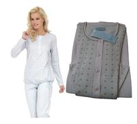 Pigiama donna invernale in caldo cotone 100% classico aperto serafino Linclalor