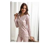 Pigiama donna invernale in caldo cotone lungo GP6128 IL GRANCHIO