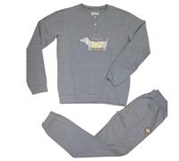 Pigiama donna invernale in caldo cotone manica lunga ALV by Alviero Martini