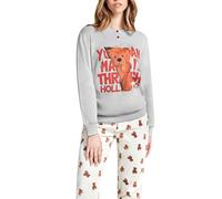 Pigiama Donna invernale in 100% Cotone Interlock Hollywood Milano