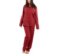 Pigiama donna invernale manica lunga scozzese plaid natalizio TOOCOOL BJ6053