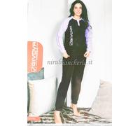 Pigiama donna invernale micro pile Givova. A742
