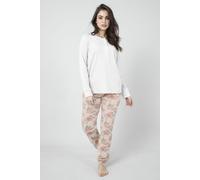 Pigiama Donna Invernale "Milk And Honey" Caldo Cotone Interlock Collo Serafino