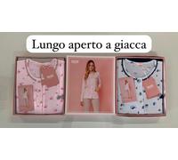 Pigiama donna IRGE cotone 100% ESTIVO PRIMAVERILE manica lunga Aperto D'avanti