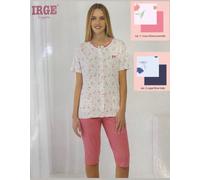 PIGIAMA DONNA IRGE TAGLIE MAXI PINOCCHIETTO MEZZA MANICA APERTO CALIBRATO