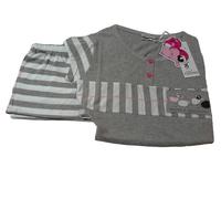 Pigiama donna. KICCHE YOUNG, K 118. Mezza manica, Pantalone corto. Cotone.