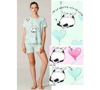 Pigiama donna manica corta in cotone Crazy Farm 15700