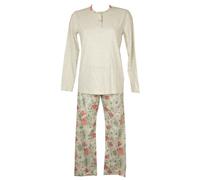 Pigiama donna manica lunga collo serafino THE POINT articolo P16001 Made in Ital