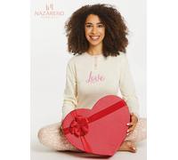 Pigiama donna manica lunga leggero cotone Nazareno Gabrielli 3046 Rosa Blu