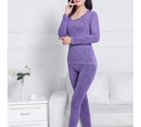 Pigiama Donna Manica Lunga, Morbido Poliestere, Taglia per unica(Purple One Size)