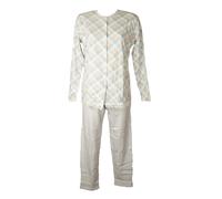 Pigiama donna RAGNO aperto davanti manica lunga pantalone lungo invernale caldo