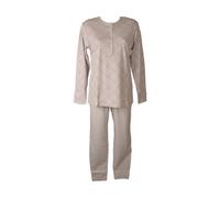 Pigiama donna RAGNO caldo cotone interlock invernale collo serafino manica lung