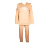 SG Pigiama donna RAGNO caldo cotone interlock invernale collo serafino polsino s