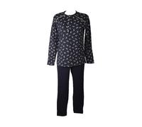 Pigiama donna RAGNO collo serafino caldo cotone invernale maglia con bottone all