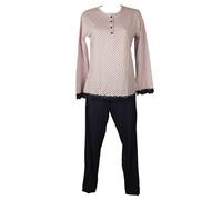 Pigiama donna RAGNO collo serafino manica lunga pantalone lungo estivo articolo
