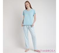 Pigiama donna scollo serafino cotone Admas