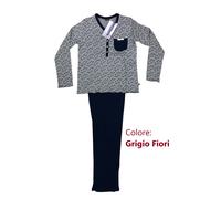 PIGIAMA Donna serafino "LOVABLE"-CALDO COTONE INTERLOCK-Felpato-SCONTO 20%