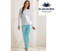 Pigiama donna taglie forti cotone Il Granchio GP5093/C