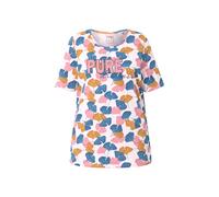 Pigiama donna Ulla Popken taglie forti gingko girocollo mezza manica