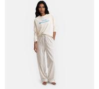Pigiama due pezzi con maglia in jersey e pantaloni in flanella Altro S A righe
