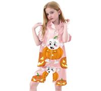 Pigiama Due Pezzi per Bambini di Halloween Costume Cosplay personalità Camicia Semplice e Morbido Abbigliamento la casa Stampa dei Cartoni Animati Regalo 1-12 Anni